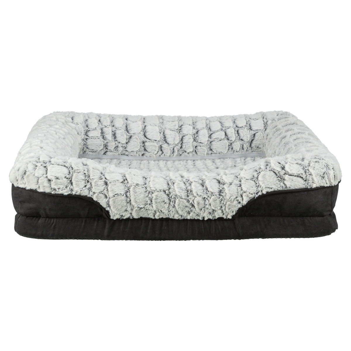 nandog hundebett Orthopedic dog mattress, gel foam velvet look main image 1