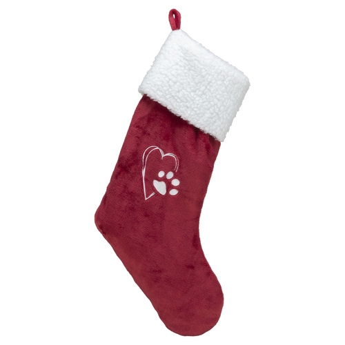 weitere Abbildung Trixie X-Mas Strumpfrot/wei fr Hunde
