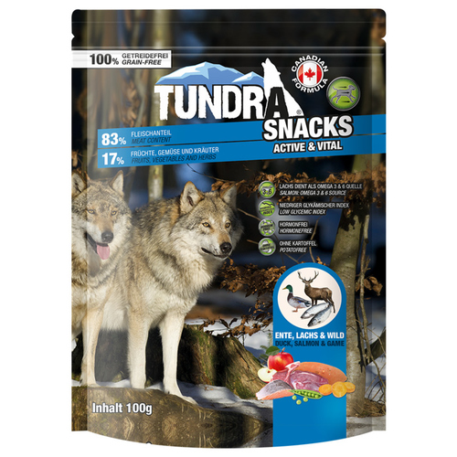Tundra Active & Vital mit Ente, Lachs, Wild 100 g