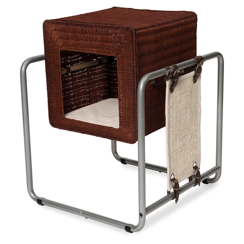 Vesper Cat Furniture V-Cube Rattan, New 22517520581 - Vesper Katzenmoebel V Cube Rattan,38369,1,0,6p