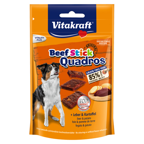 Vitakraft Beef Stick® Quadros® + Leber & Kartoffel 70 g