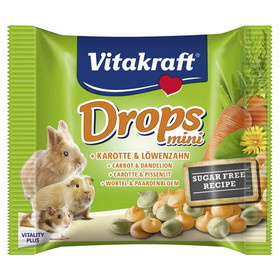 Abbildung Vitakraft Drops mini + Karotte & Lwenzahn 40 g - 12 Stck