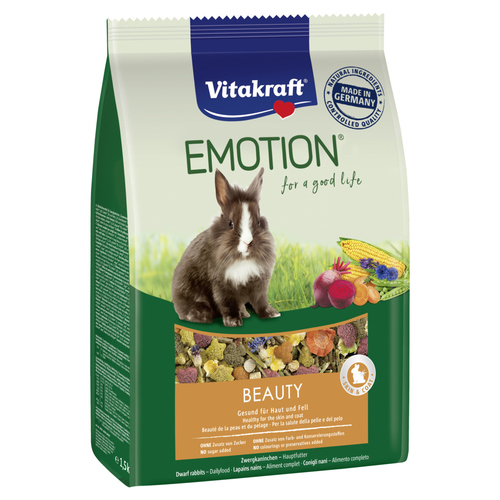 Vitakraft Emotion® Beauty Selection Adult für Zwergkaninchen 1,5 kg