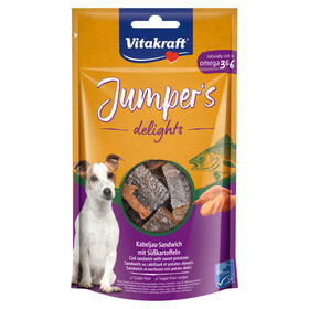 Abbildung Vitakraft Jumper's delights Kabeljau-Sandwich mit Skartoffeln 80 g