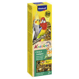 Abbildung Vitakraft Krcker Honig & Eukalyptus fr Grosittiche - 8er Pack