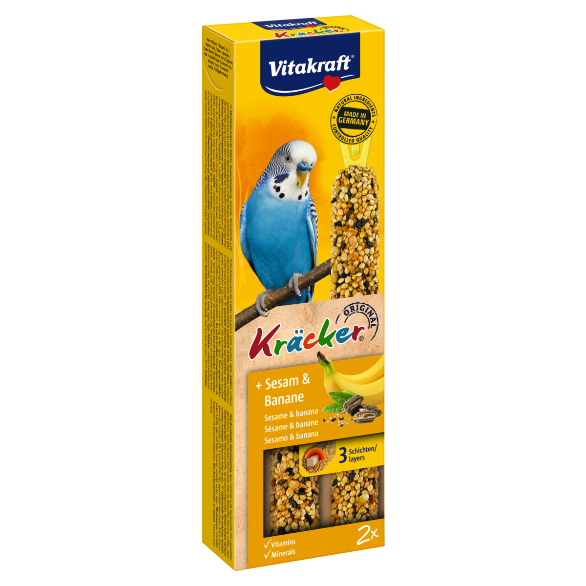 Vitakraft Kräcker® Sesam &amp; Banane für Wellensittiche 2er