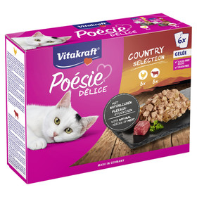 Abbildung Vitakraft Posie Dlice Gele Country Selection Huhn und Rind 6 x 85 g