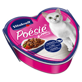 Abbildung Vitakraft Posie + Seelachs mit Pasta & Tomate in Sauce 85 g