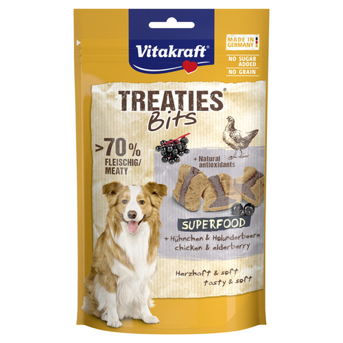 Produktbild von Vitakraft Treaties® + Superfood Holunder Hundesnacks - 100 g