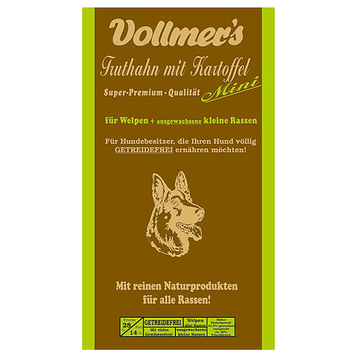Vollmers Truthahn mit Kartoffel Mini 5 kg