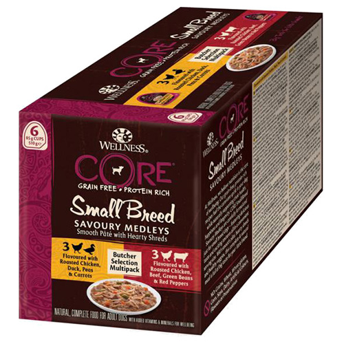 Wellness CORE Small Breed Savoury Medleys Butcher Selection Multipack 6 x 85 g