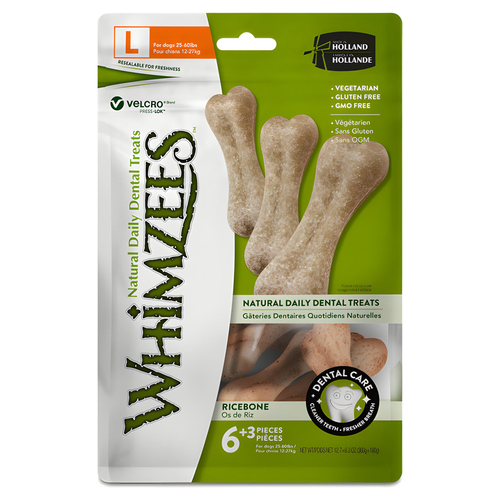 Whimzees Ricebone/Reisknochen L 360 g