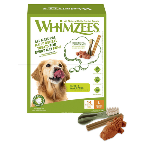 Whimzees Variety Value Box L - 14 Stück