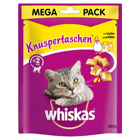 Abbildung Whiskas Knuspertaschen mit Huhn und Kse 180 g - 4 Stck