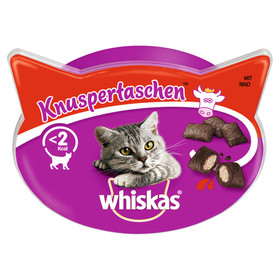 Abbildung Whiskas Knuspertaschen mit Rind 60 g - 8 Stck