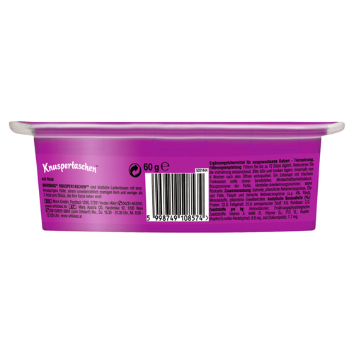 weitere Abbildung Whiskas Knuspertaschen mit Rind 60 g - 8 Stck