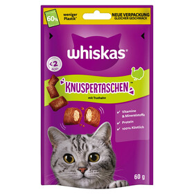 Abbildung Whiskas Knuspertaschen mit Truthahn 60 g - 6 Stck