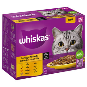 Abbildung Whiskas Multipack 7+ Geflgel Auswahl in Sauce 12 x 85 g