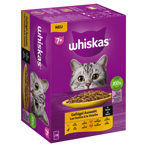 weitere Abbildung Whiskas Multipack 7+ Geflgel Auswahl in Sauce 12 x 85 g
