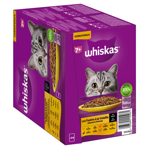 weitere Abbildung Whiskas Multipack 7+ Geflgel Auswahl in Sauce 24 x 85 g - 2 Stck