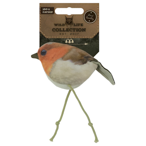 weitere Abbildung Wild Life Katzenspielzeug Robin/Rotkehlchen