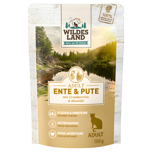 Wildes Land Ente und Pute mit Cranberries 100 g