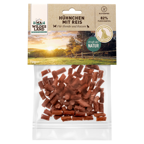 Wildes Land Hühnchen mit Reis 70 g