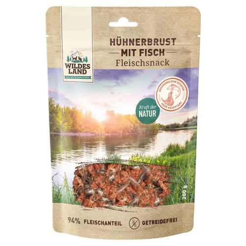 Wildes Land Hühnerbrust mit Fisch 200 g