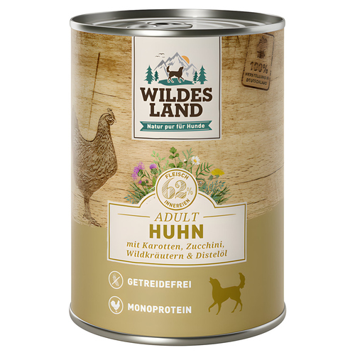 Wildes Land Huhn mit Karotte & Zucchini 400 g