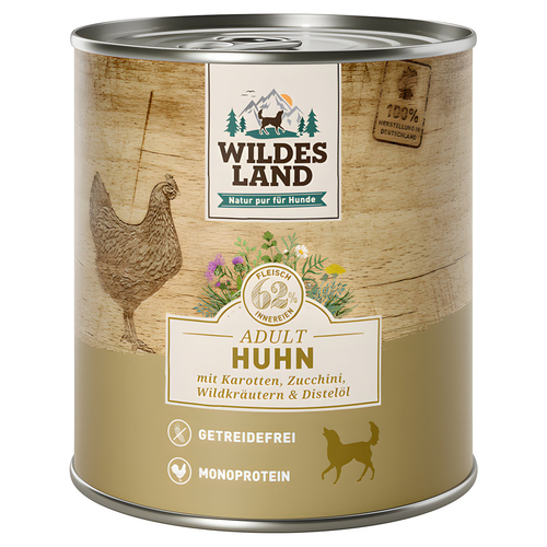 Wildes Land Huhn mit Karotte & Zucchini 800 g