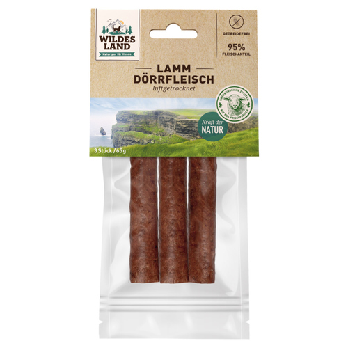 Wildes Land Lamm Dörrfleisch 3er Pack