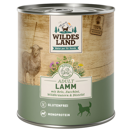 Wildes Land Lamm mit Reis & Zucchini 800 g