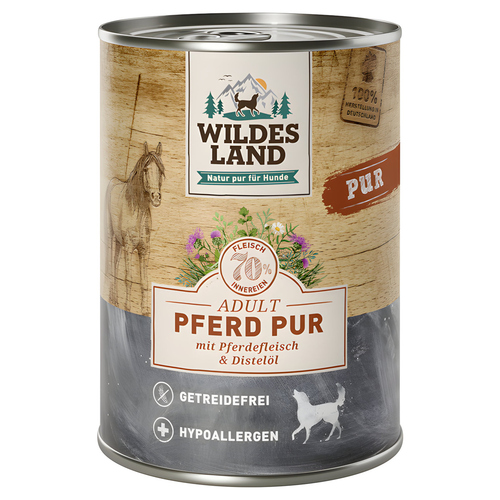 Wildes Land Pferd PUR mit Distelöl 400 g