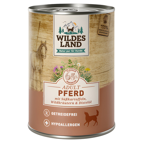 Wildes Land Pferd mit Süßkartoffeln 400 g