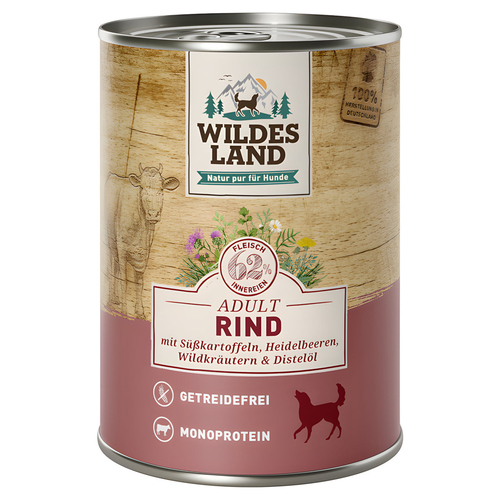 Wildes Land Rind mit Süßkartoffeln 400 g