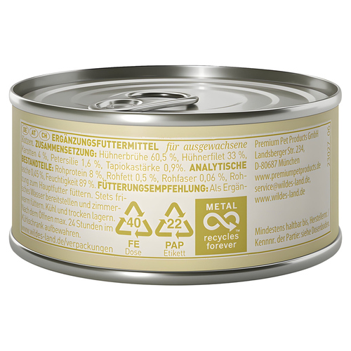 weitere Abbildung Wildes Land Soup Huhn mit Karotten 80 g