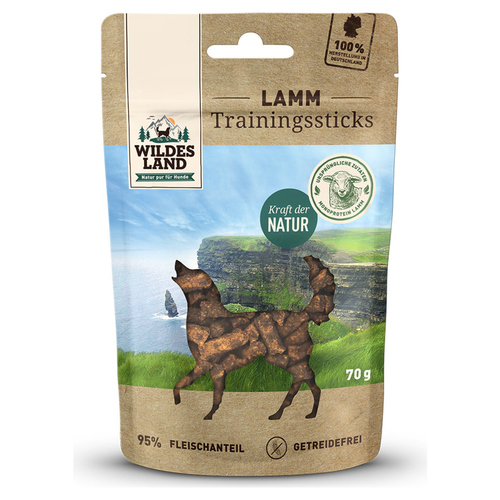 Wildes Land Trainingssticks Lamm 70 g
