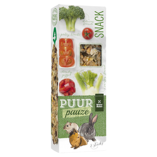 Witte Molen Puur pauze Sticks Brokkoli & Tomate 110 g