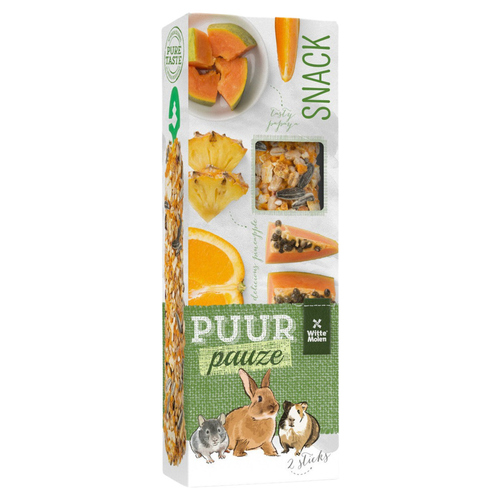 Witte Molen Puur pauze Sticks Orange & Papaya 110 g