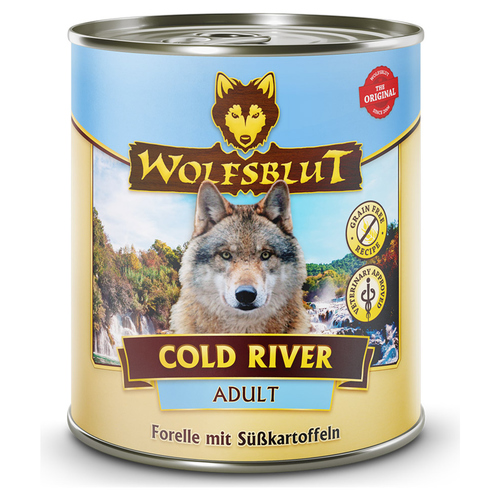 Wolfsblut Cold River Adult - Forelle mit Süßkartoffeln 800 g - 6 Stück