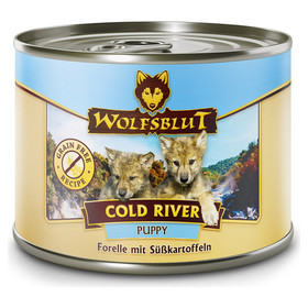 Abbildung Wolfsblut Cold River Puppy - Forelle mit Skartoffeln 200 g - 6 Stck