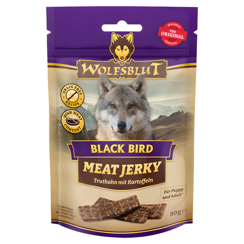 Wolfsblut Meat Jerky Black Bird 80 g