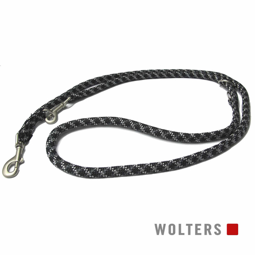 Wolters Führleine Everest extra-lang schwarz/graphit