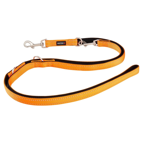 Wolters Führleine Soft & Safe reflektierend orange/schwarz
