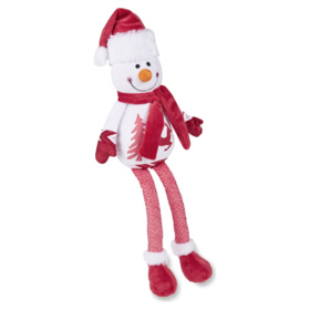 Wolters Hundespielzeug Christmas Range Schneemann rot/wei&szlig;