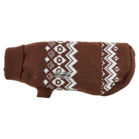 Abbildung Wolters Norweger Pullover braun/wei