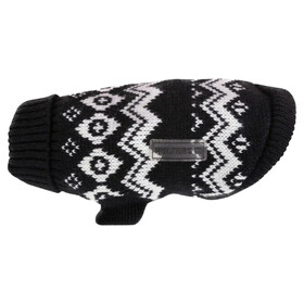 Abbildung Wolters Norweger Pullover für Mops & Co. schwarz/weiß