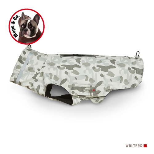 Wolters Outdoorjacke Camouflage für Mops & Co. grau