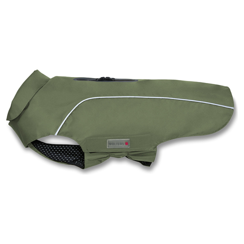 Wolters Regenjacke Easy Rain für Dackel moosgrün