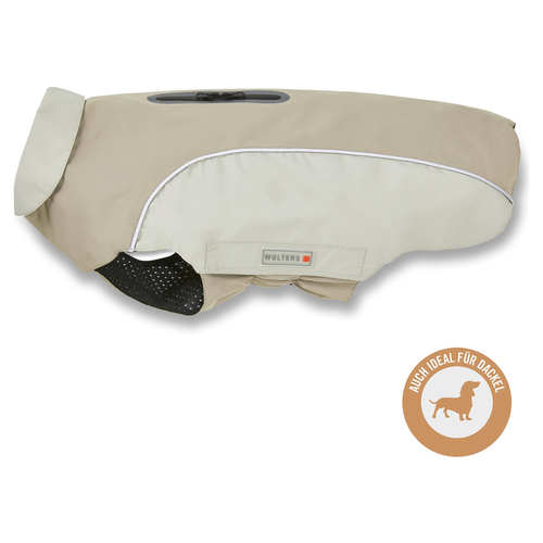 Wolters Regenjacke Easy Rain für Dackel taupe